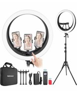 NEEWER Ring Light RP18H 18” with Stand and 3 Phone Holders, 2.4G, Touch ... - €86,43 EUR