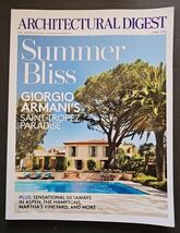 Architectural Digest Magazine June 2015 Summer Bliss Giorgio Armani Sain... - $14.13