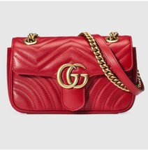 Gucci GG Marmont Red small Handbag - £1,373.17 GBP