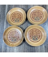 5&quot; German Handpainted Craft Wooden Plates VOLKSKUNSTWERKSTATTEN MICHELFELD - $82.19 CAD