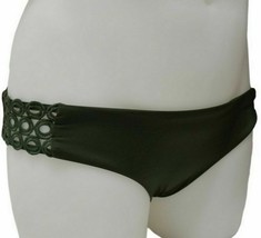 Becca Dark Green Bayleaf Siren Eyelet Hipster Women Bikini Swim Bottom (... - $14.84