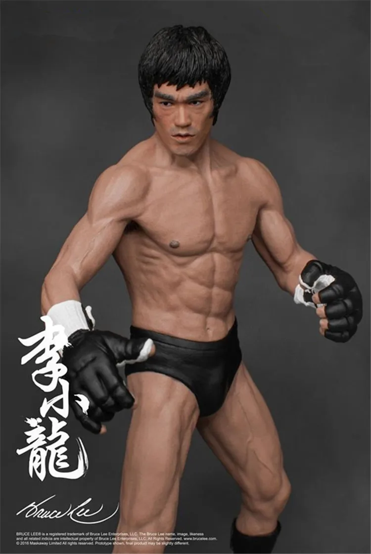 19cm Bruce Lee Fighting Version PVC Action Figure Collection Model Toys - £17.90 GBP