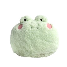 Frog Plush Pillow, Adorable Frog Stuffed Animal (15 * 14 Inch), Home Cushion Dec - £22.37 GBP