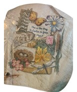Dimensions Stamped Cross Stitch Kit Baby Blanket Listen To Your Heart Qu... - $82.04 CAD