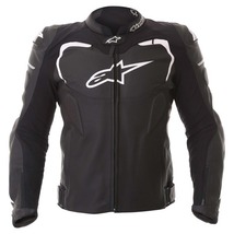 Alpinestars GP Pro Leather Sport Motorcycle / Motorbike Jacket - Black / White - £235.51 GBP