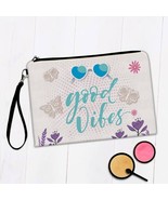 Good Vibes Glasses : Gift Makeup Bag Butterfly Modern Quotes Inspiration... - £9.48 GBP