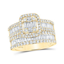 10kt Yellow Gold Baguette Diamond Bridal Wedding Ring Band Set 2 Cttw - £1,843.91 GBP