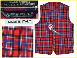 DANIELE ALESSANDRINI Men&#39;s Vest L Made In Italy *DISCOUNT HERE* DA01 T1P - £36.11 GBP