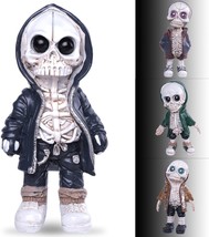 Cool Skeleton Figurines 2023 New Cute Skull Statue Halloween Ornaments Decoratio - £16.57 GBP