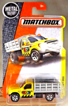 2015 Matchbox 51/125 MBX Construction FORD F-350 Yellow w/Chrome 6 Spoke Utility - £12.50 GBP