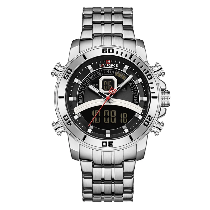 Watch New NAVIFORCE Men Watch Top   Mens    Male Clock Stainless Steel  Masculin - £51.19 GBP