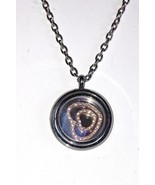 Floating Heart Pendant Austrian Crystal CENTER SPINS  MOTHER&#39;S DAY - £28.26 GBP