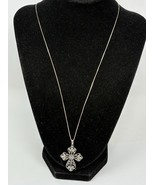 QVC Filigree Cross Pendant on Sterling Silver Chain - $28.49