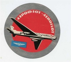 Aeroflot Luggage Sticker Russian Airline  - £12.47 GBP