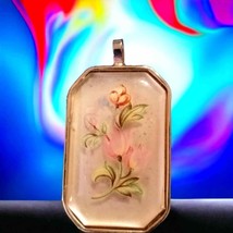 Gorgeous vintage hand-painted pendant - £25.02 GBP