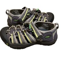Keen Newport Racer Grey Green Waterproof Sport Sandals Kids Size 3 1014266 - £18.38 GBP