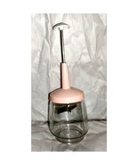 1950s Vegetable Onion Chopper Pink Plastic Top Federal Glass Bottom Work... - £19.32 GBP