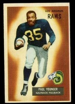 Vintage Football Card 1955 Bowman #38 Paul Tank Younger Los Angeles Rams - £8.57 GBP