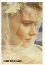 ⭕VTG card pocket calendar 1986 OLIVIA NEWTON-JOHN Portugal group music s... - $3.96
