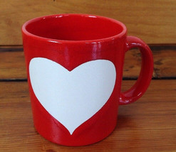 Waechtersbach Germany Valentines Red White Big Heart Ceramic Coffee Mug Cup - £29.40 GBP