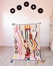 Stanning Azilal rug, Handmade Wool rug, Moroccan Rug, colorful rug, area rug - £1,075.78 GBP
