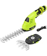 Snapfresh Hedge Trimmer Cordless Grass Shear, 2 In 1 8V Electric Grass C... - $45.95