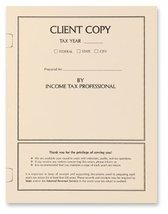 EGP Income Tax Return Client Copy Cover, Side Staple, Quantity 50, Size 8 5/8 x  - £46.49 GBP