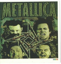METALLICA  - Group  Vintage 1994 Vinyl Sticker  - Peel &amp; Stick 6&quot; X 6&quot; - £3.77 GBP