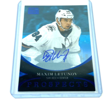 Maxim Letunov 2020-21 Skybox Metal Universe Star Sapphires #PP-38 Rookie Auto RC - £7.47 GBP