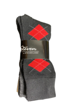 Argyle Steven Land Set of 3 Socks $29 Mens Casual Shoe size 7-12 Vintage - $14.11