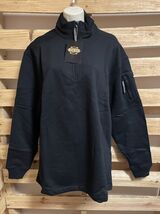 NEW Guide Gear Men's Sweatshirt Size Large  Black Long Sleeve 1/4 Zip Up KG - $24.74