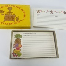Recipe Cards Here’s What’s Cooking Tropical Fruit Gingerbread Man 40 in Box VTG - £14.91 GBP