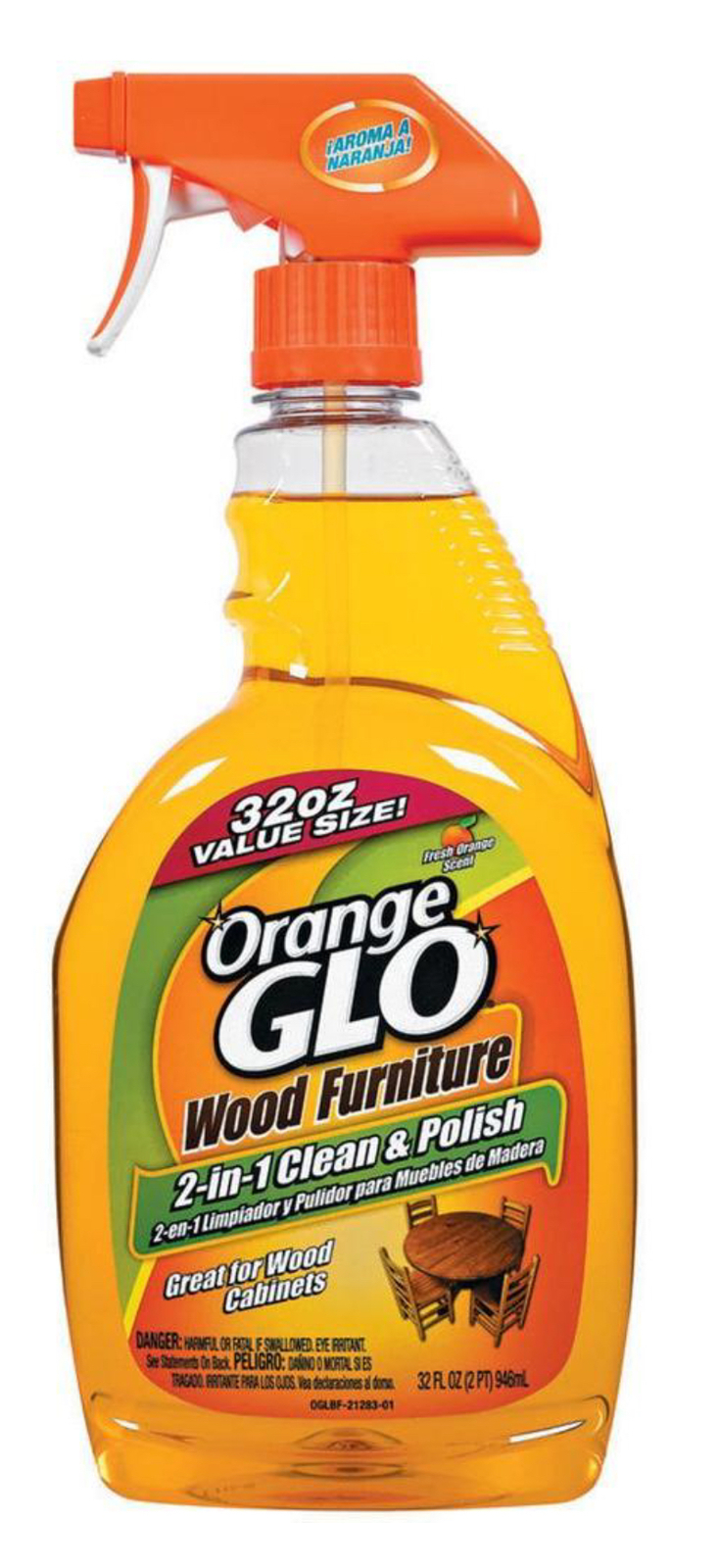 Orange GLO Wood Furniture Cleaner and Polish Spray, 32 Fl. Oz. - $14.79