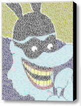 The Beatles Blue Meanie Yellow Submarine Lyrics Mosaic 9X11 Framed Display - £14.55 GBP