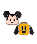 Mickey Mouse and Pluto Disney Pins: Origami Faces - $34.24 CAD