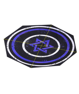 NEW Video Gamer Chair Floor Protection Mat octagon shape star design 47 ... - $20.95