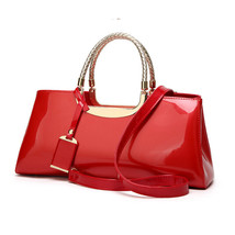 Women&#39;s patent fashion luxury leather bag - £46.27 GBP