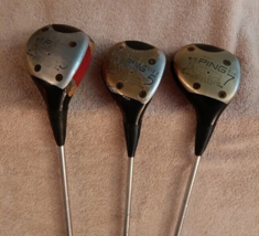Tz Golf - Vintage Rare Ping Eye 2 Woods 3, 5, &amp; 7 Woods Set Steel Shafts Rh - £44.08 GBP