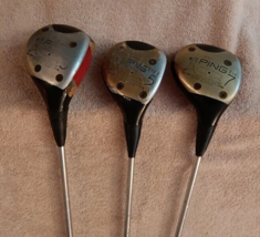 Tz Golf - Vintage Rare Ping Eye 2 Woods 3, 5, &amp; 7 Woods Set Steel Shafts Rh - £43.69 GBP