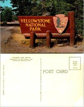 Wyoming(WY) Yellowstone National Park Department of Interior Sign VTG Postcard - £7.39 GBP