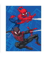 Spiderman Team Up Twin/Full Size Soft Raschel Blanket 60 x 80 by Marvel - £28.39 GBP