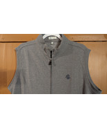 Peter MillarFull Double Zip Vest Mens L Gray Golf Casual Top Rayon Blend... - £22.76 GBP