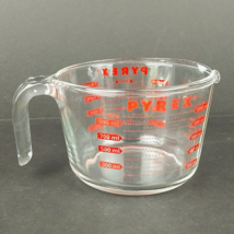 Vintage Pyrex Clear Glass 32 Oz Liquid Measuring Cup 4-Cups with Handle - £19.65 GBP