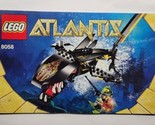 Lego 8058 Atlantis Guardian of the Deep Instruction Manual ONLY  - £6.25 GBP