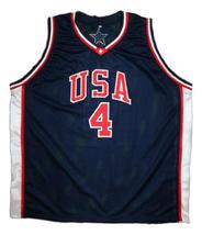 Steve Smith Team USA Basketball Custom Jersey Sewn Navy Blue Any Size image 4