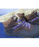 Merrell Chocolate Brown Size 7 Fur Lined Boots (A6) - £14.07 GBP