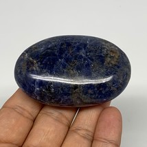 90.7g, 2.6&quot;x1.7&quot;x0.8&quot;, Sodalite Palm-Stone Crystal Polished Handmade, B21758 - £8.62 GBP
