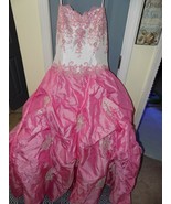 Christian Michele Pink and White Prom Gown Size 14 Women&#39;s EUC - £291.76 GBP