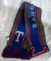 MLB Texas Rangers 2021 Gray Big Logo Scarf 64&quot; by 7&quot; by FOCO - $28.99