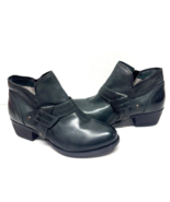 MIZ MOOZ SOFT LEATHER  BOOTIE SIDE ZIP   37EU / 7US  DARK GREEN Z-101 - $154.44